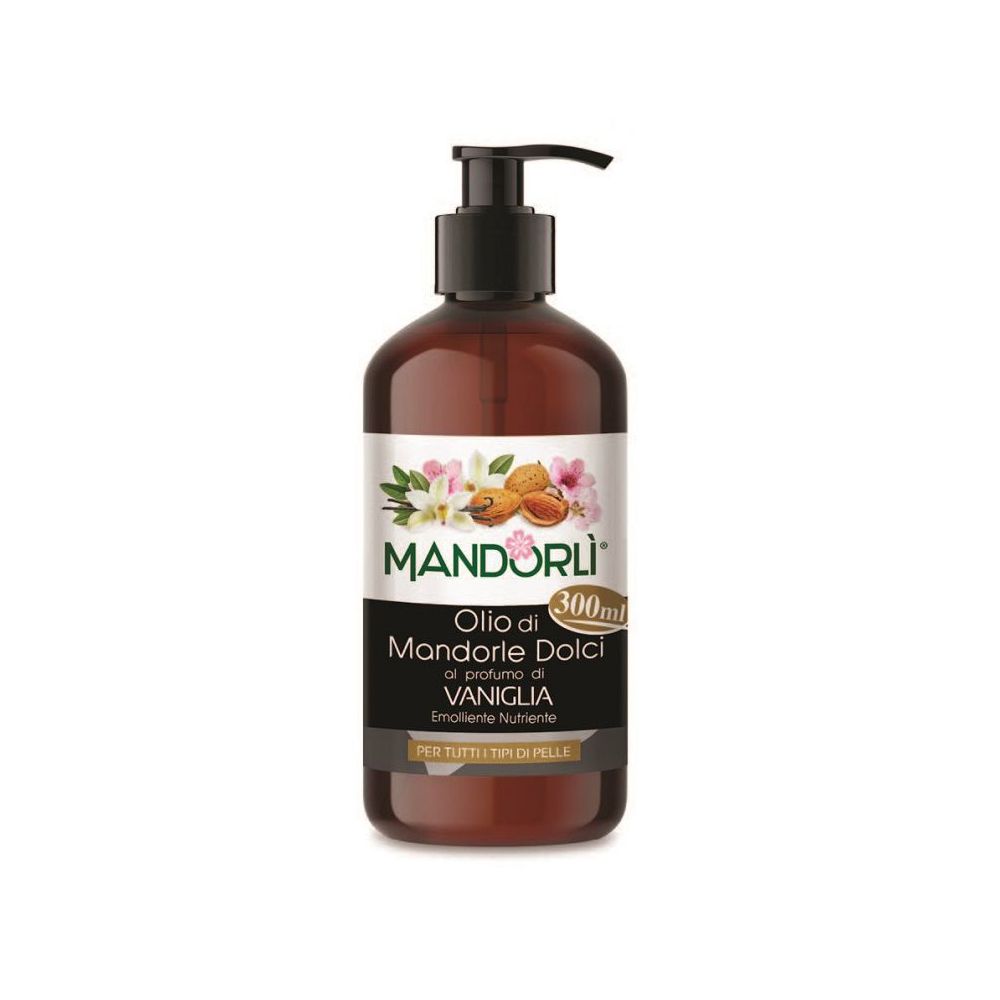 MANDORLÌ Olio di Mandorle Dolci al profumo VANIGLIA 300 ml