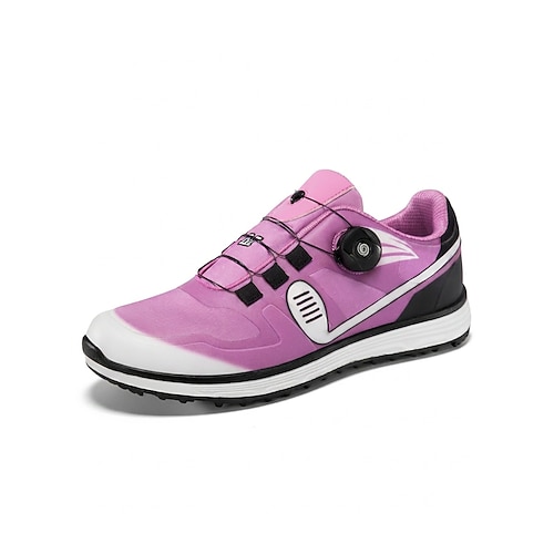 Rote Golfschuhe für Herren, Schnürschuhe für sportliches Gehen, bequeme, rutschfeste Schuhe für Golf, Outdoor-Aktivitäten und den Alltag Image