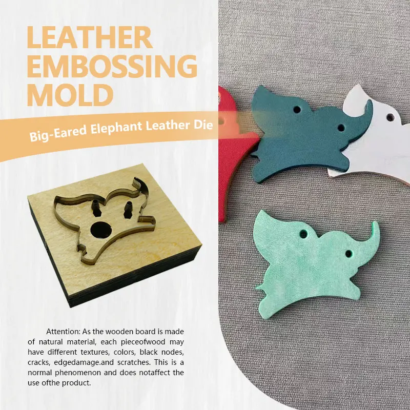 DIY-Lederschneidemesser mit Elefantenohr-Design, Scharfes und Langlebiges Handwerkszeug für Präzises Materialschneiden Image