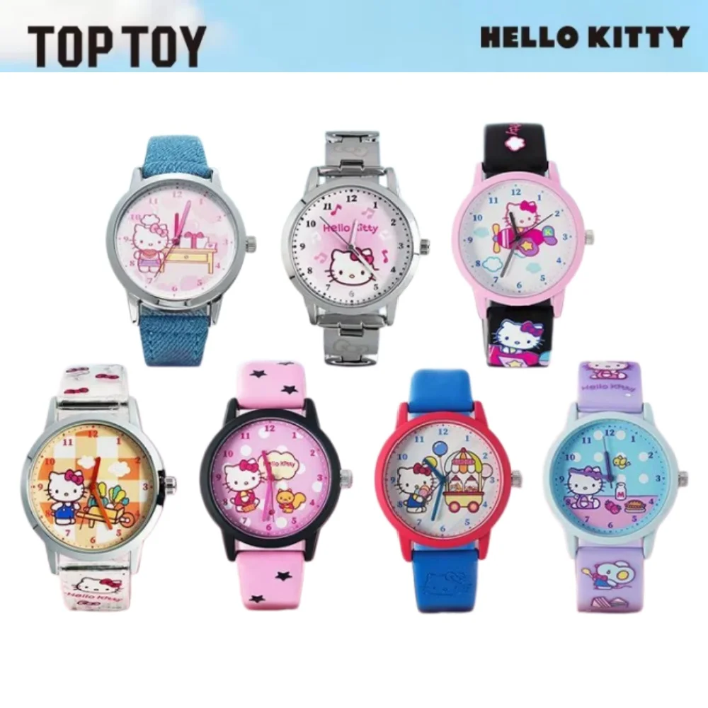 TOPTOY Offizielle Hello Kitty 24-Stunden-Datumsuhr Blind Box Niedliches Trendiges Spielzeug Sammlerstück Geburtstags-520-Geschenk für Frauen