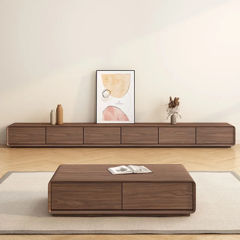 Meubles TV en bois nordique, esthétique minimaliste, meubles de salon, table TV, meubles de designer de style Mid-Century, meubles de salon, meubles de rangement, mobilier de maison
