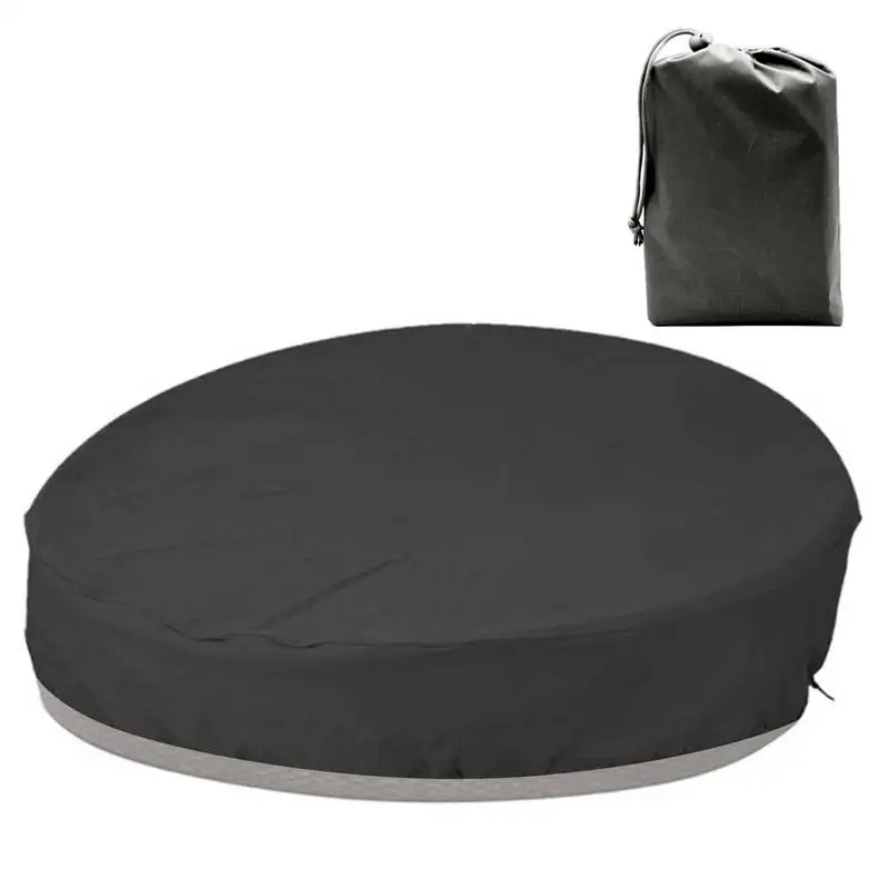 Wasserdichte Tagesbettabdeckung für den Außenbereich, rund, für Sofa, Staubschutz, Regen, Schnee, Garten, Terrasse, Möbel, UV-verblasst, für Sofa, Stuhl, Schutzabdeckung Image