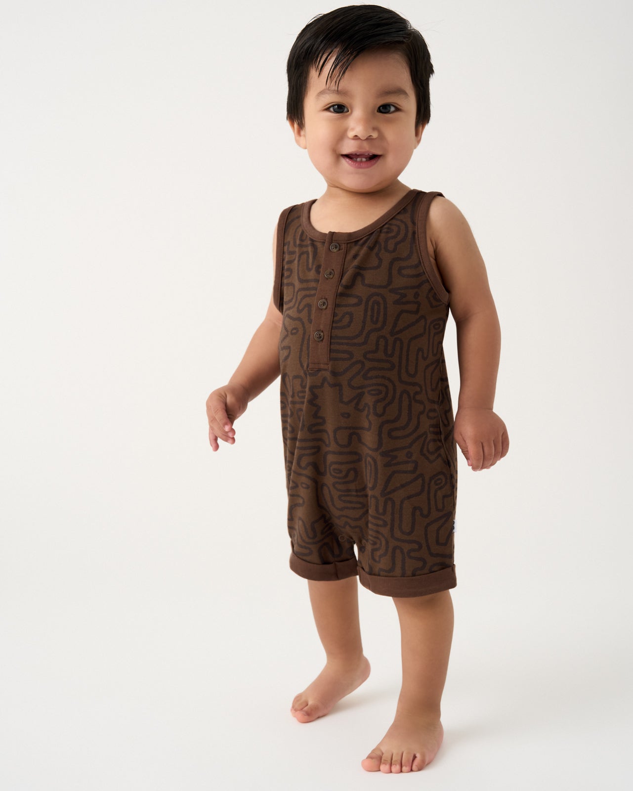 Dino Maze Henley Romper - 18-24 months