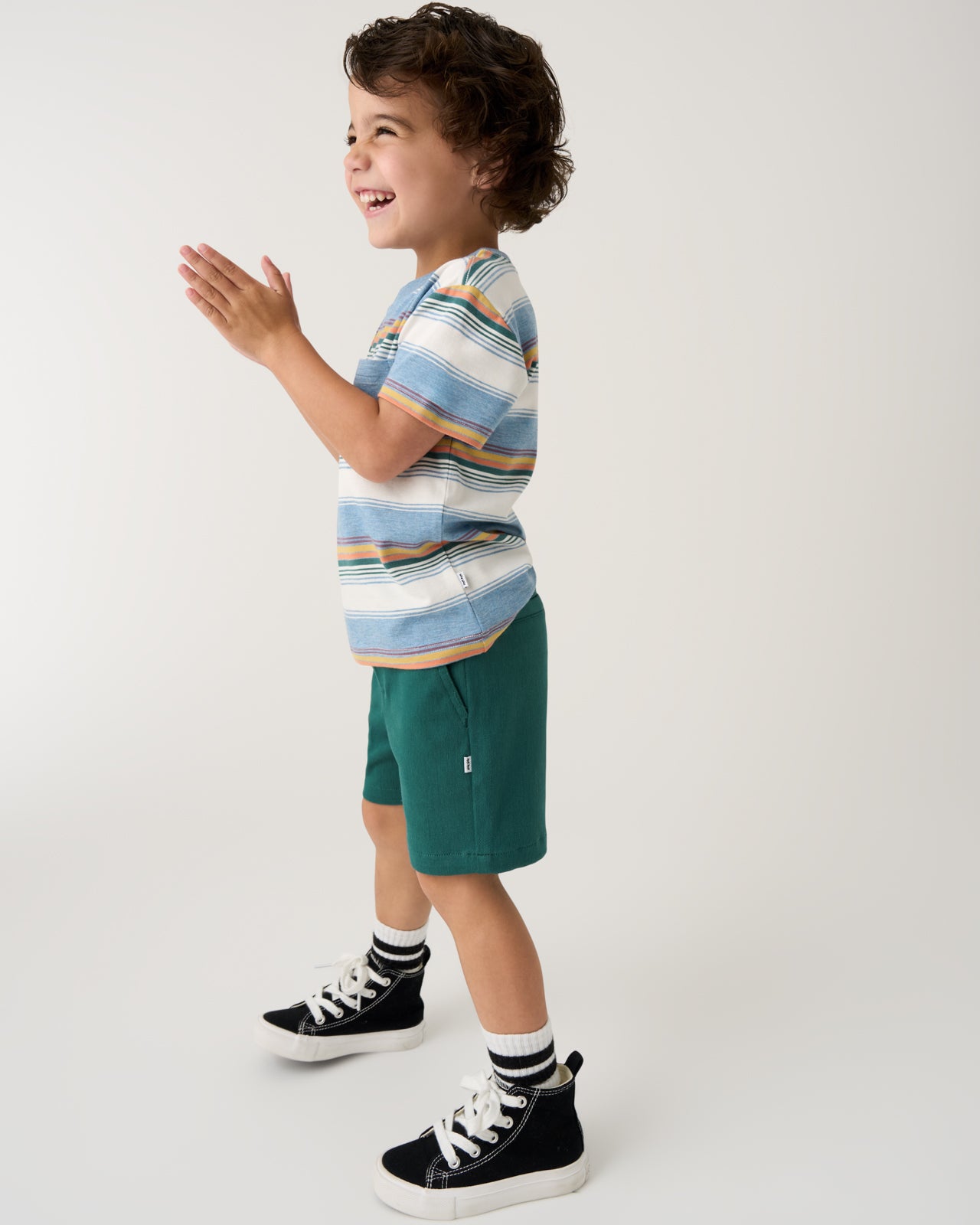 Muted Spruce Chino Shorts - 6-12 months