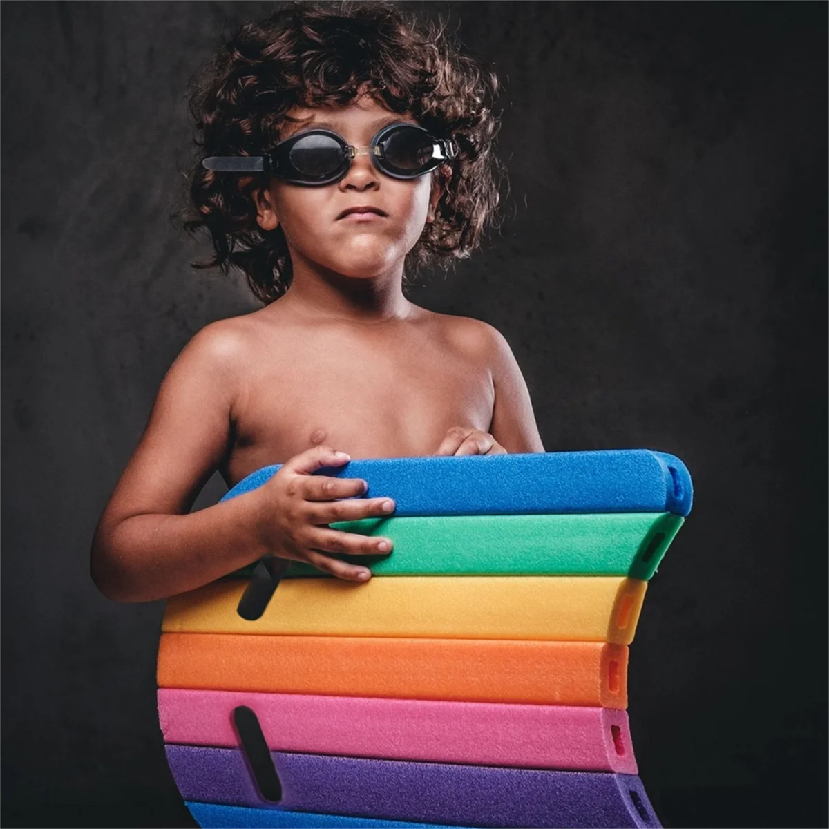 SLQZT Kinder Erwachsene Regenbogen Schwimmen Kickboard Schaum Float Kick Board Pool Training Aid Float Hand Foam Board Werkzeug Image