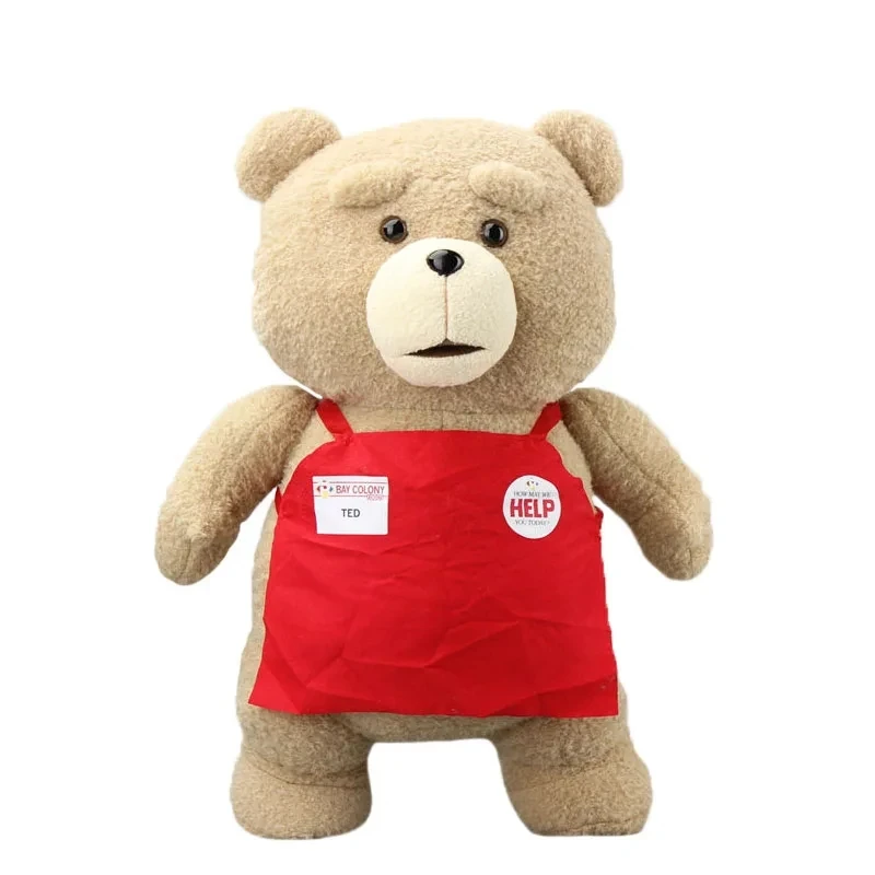 46 cm TED Plüsch Film Teddybär TED 2 Plüschpuppe Spielzeug in Schürzenstilen Weiche Kuscheltiere Plüschtiere Tier für Kinder Geschenk Image