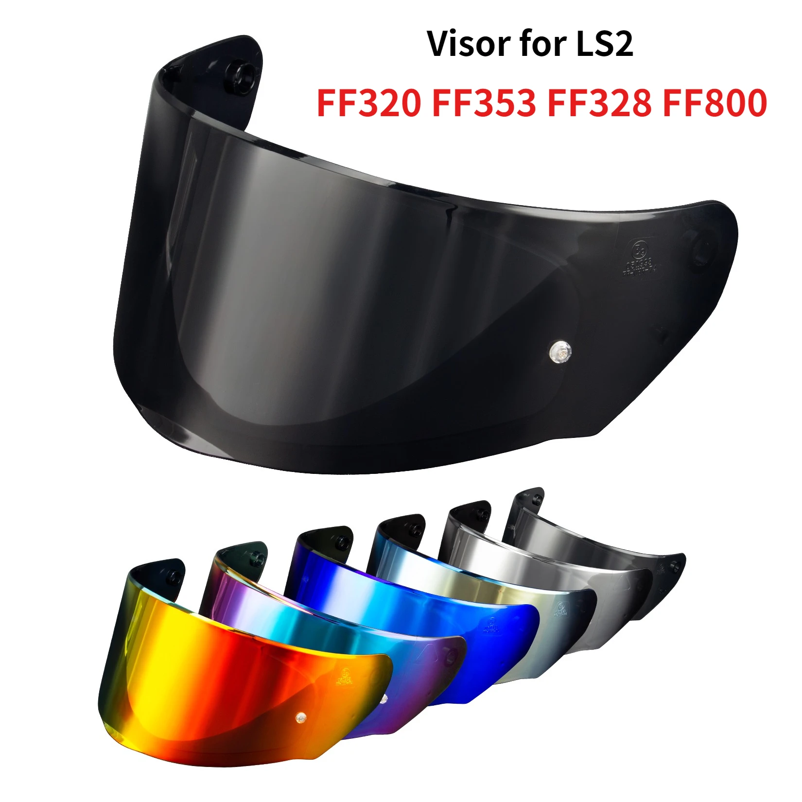 Motorradhelm-Visier für LS2 Assault Rapid Stream FF320 FF353 FF328 FF80 Getöntes Visier Helm-Gesichtsschutz Ersatz Image