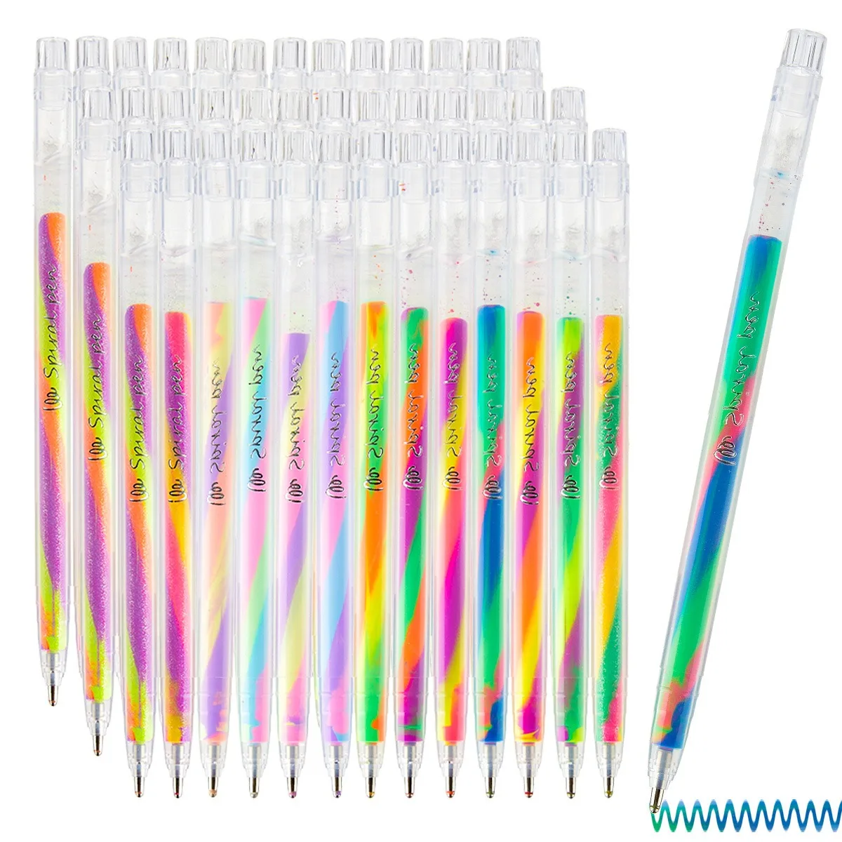 18/6 Farben Glitzer-Gel-Textmarker-Set, lebendige Farben, glattes Schreiben, perfekt für Tagebücher, Heimwerker, Grußkarten, Image