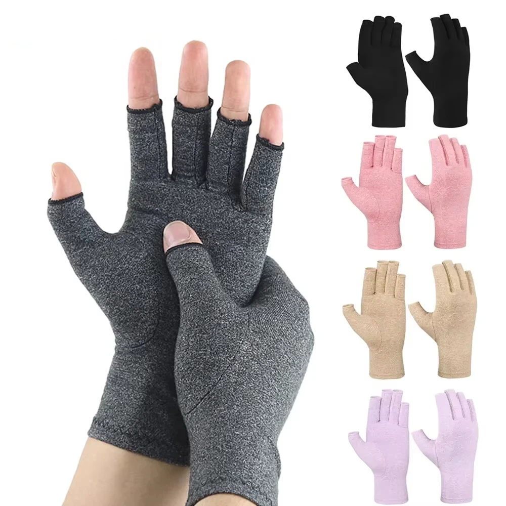 Kompression Arthritis Handschuhe Männer Frauen Baumwolle Joint Pain Relief Handgelenk Unterstützung Hand Brace Therapie Armband Kompression Handschuhe Image