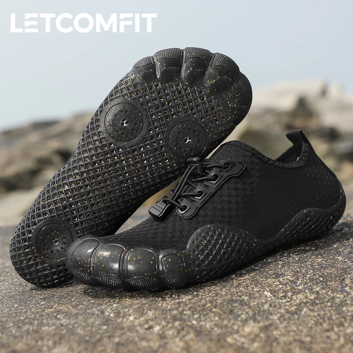 Schnell trocknende, atmungsaktive Barfußschuhe für Herren, Outdoor-Strandschuhe, Wassersportschuhe, Damen-Wanderschuhe, Watsportschuhe, Sportsneaker