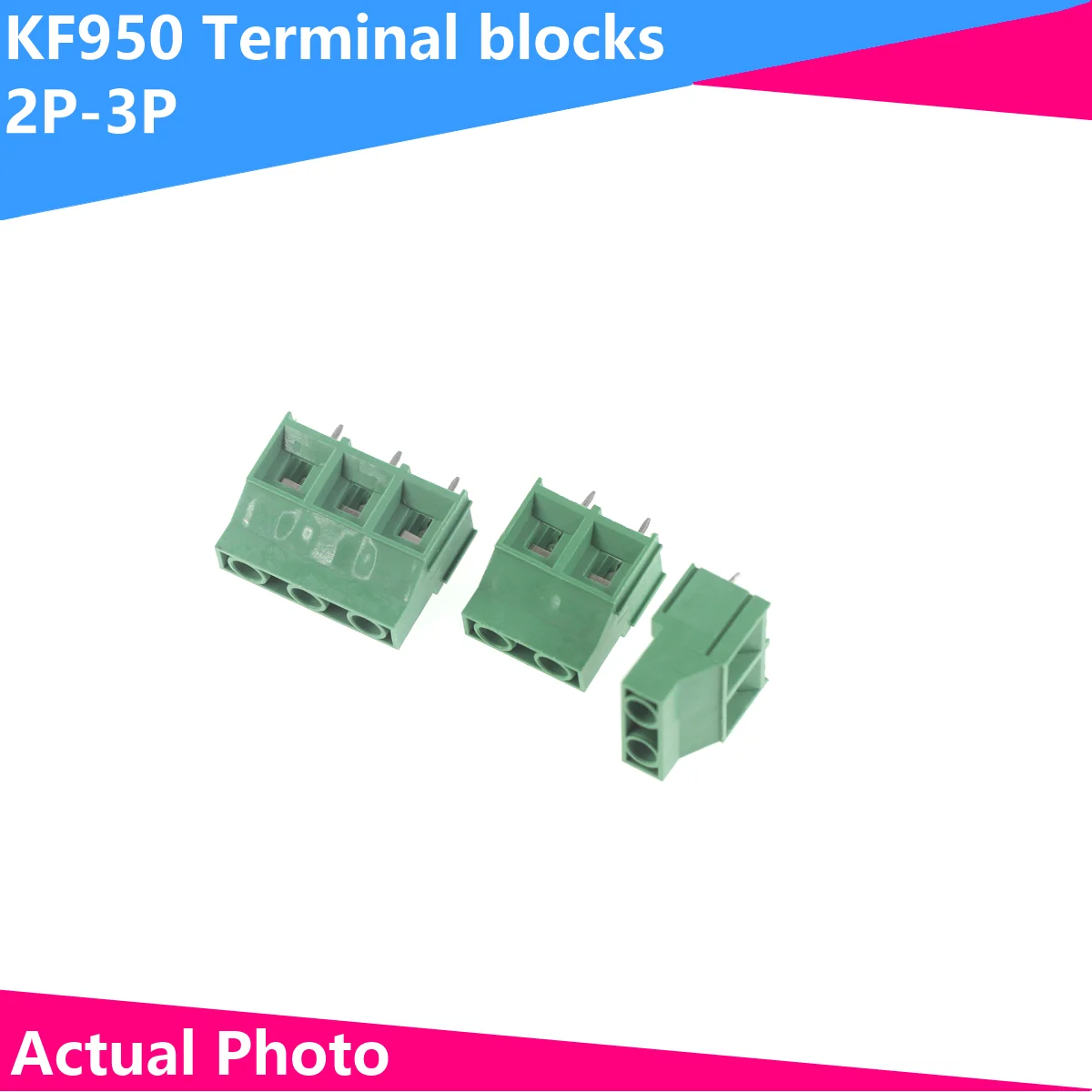 5 Stück KF950-9.5-2P/3P Inline 300V/30A 9,5mm Pitch Schraubklemme Image