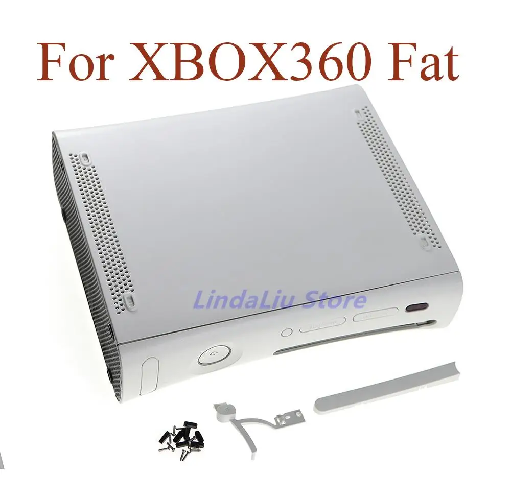 1set Housing Shell Case for XBOX 360 fat game console protective case housing shell case cover with buttons for xbox 360 phat