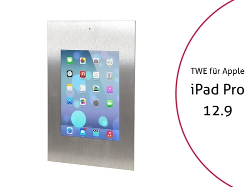 TabLines TWE033E Tablet Wandeinbau für Apple iPad Pro 12.9 (1./2. Gen.) DS, Edelstahl Image