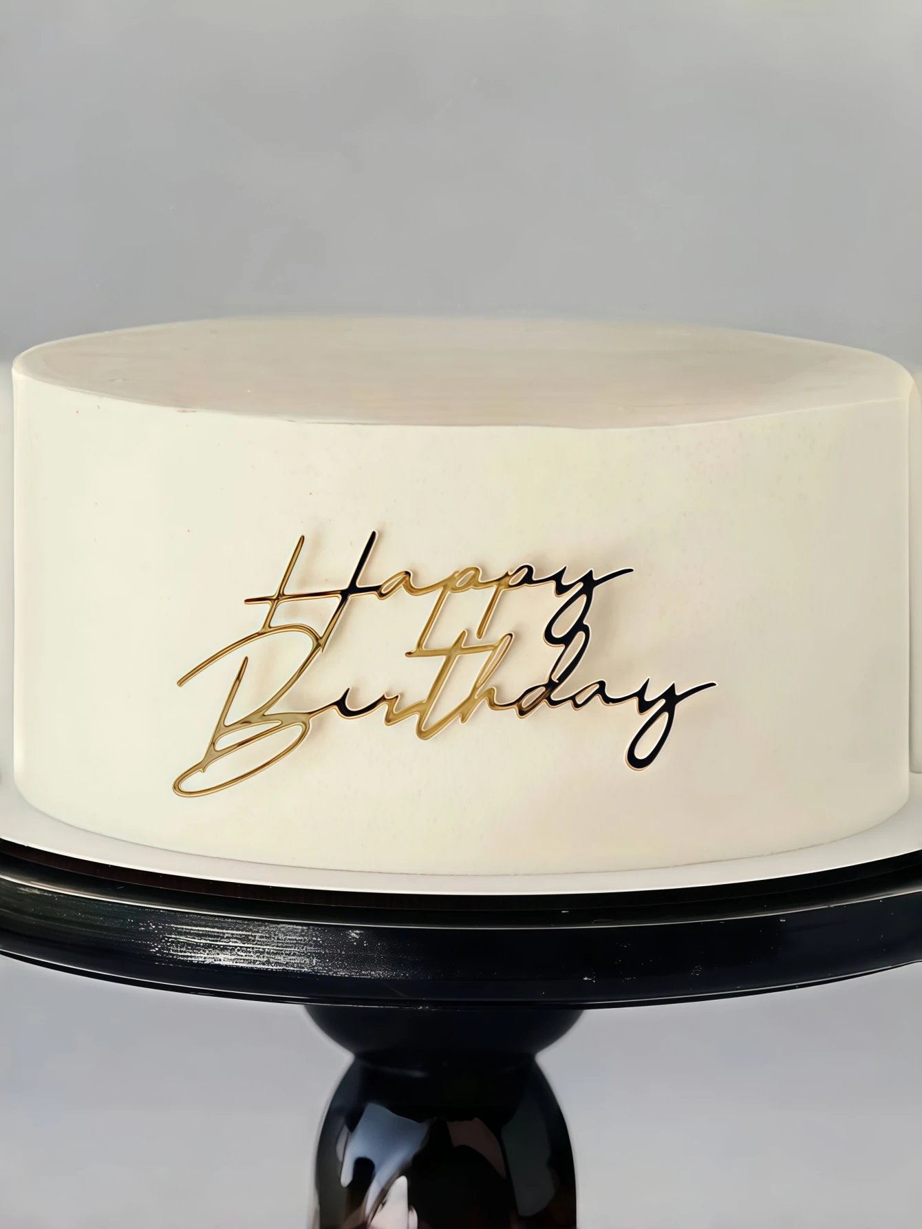 3 Stück PMMA-Kuchenaufsatz „Happy Birthday“ – Traufe/Buchstaben-Design, Kuchen-Plug-in für Geburtstag, Backzubehör und Weihnachtsgeschenke Image