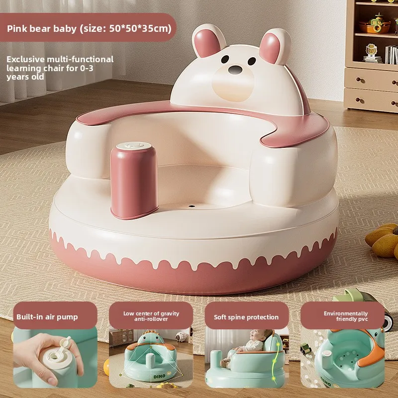 Bestseller Weihnachts-Eltern-Kind-Geschenk: Aufblasbarer Babysitz aus PVC – Idealer Lern-to-Sitz-Helfer und lustiges aufblasbares Kinderspielzeug Image