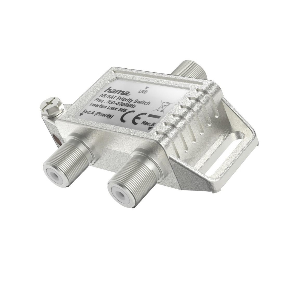 Hama AB/SAT-Prioritätsschalter, 2 Ausgänge, Metallgehäuse Image