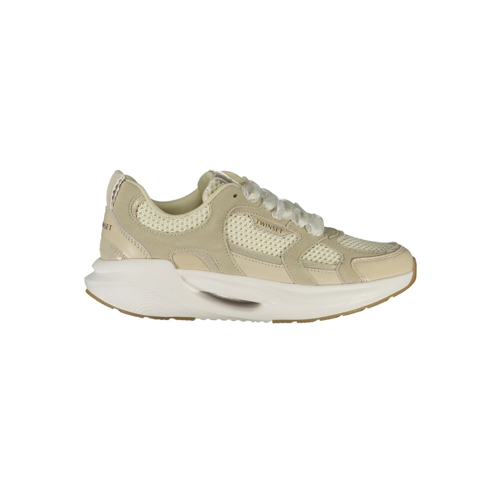 Twinset Beige Stoff Damen Sneakers EU 37