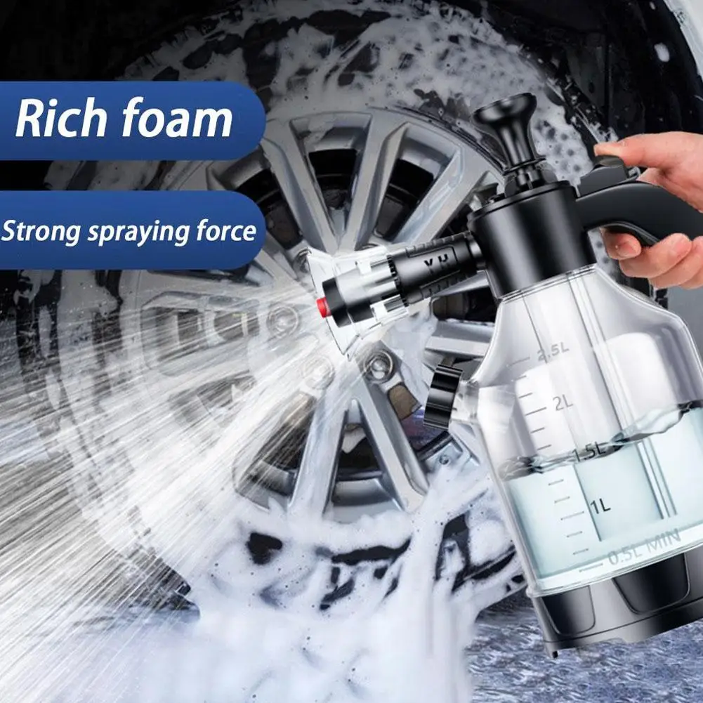 3L Handpumpe Auto Waschen Schaum Sprayer Druck Typ Schaum Kanone Schnee Schaum Auto Waschen Spray Flasche Auto Reinigung Sprayer Image