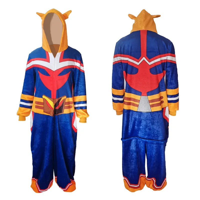 All Might Cosplay Kostüm Anime My Hero Academia Einteiliger Zentai Jumpsuit Pyjamas Kleider Cosplay Bodysuit Kleidung Outfits Image