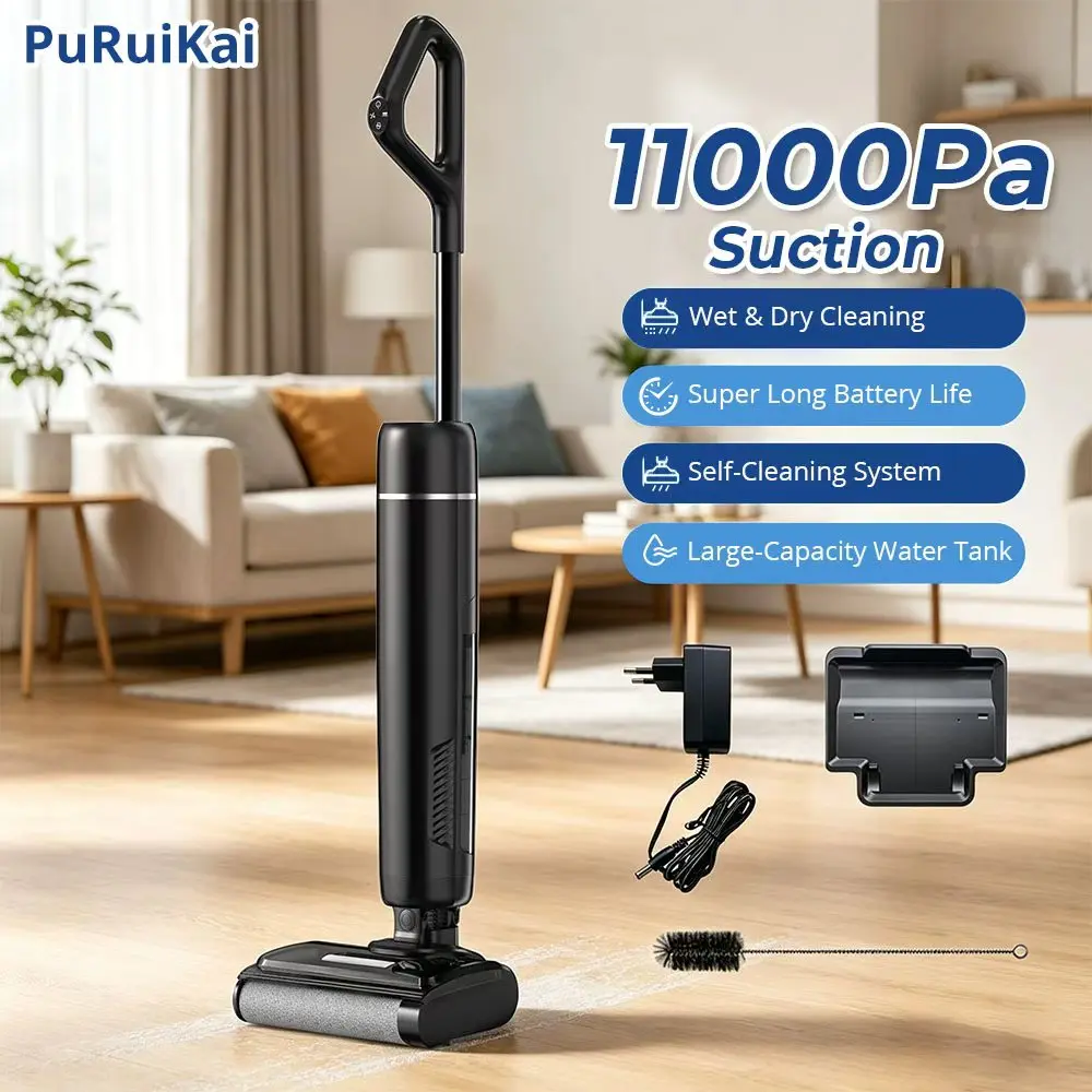 Nettoyeur de sol PuRuiKai, robot de balayage, robot de nettoyage humide et sec, outil d