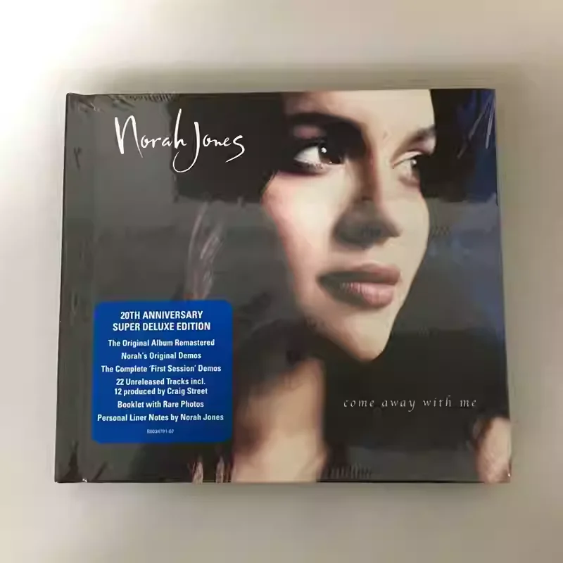 CD Klassisches Jazz-Pop-Album Norah Jones Musik-CD Come Away With Me Musik-Platte 3CD Cosplay Walkman Auto-Soundtracks Geschenkbox Image