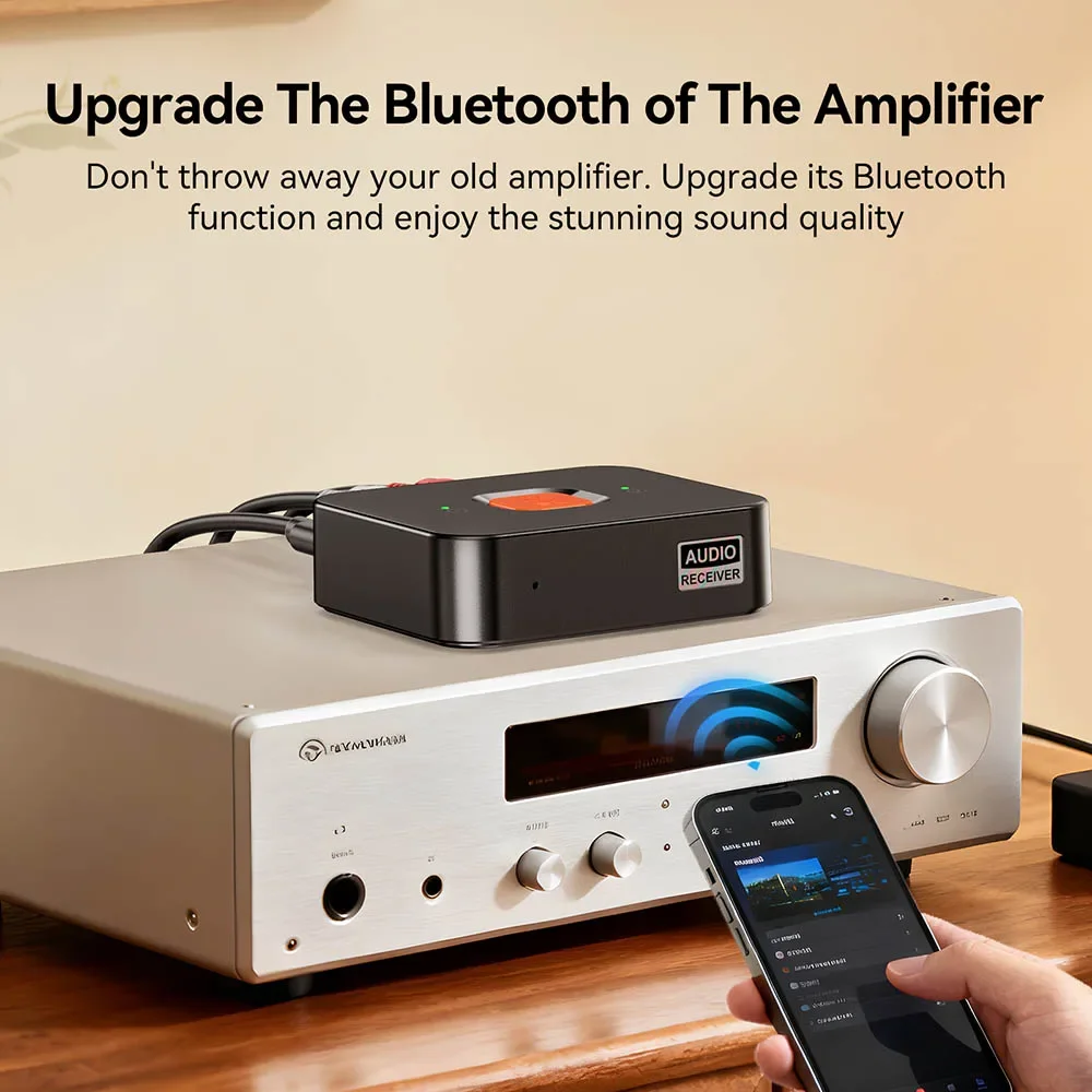 eins-zu-zwei Stereo Sound Dual-kanal Ausgang Modul Unterstützung Freisprechen Anruf Drahtlose Bluetooth-kompatibel 6,0 Adapter empfänger Image