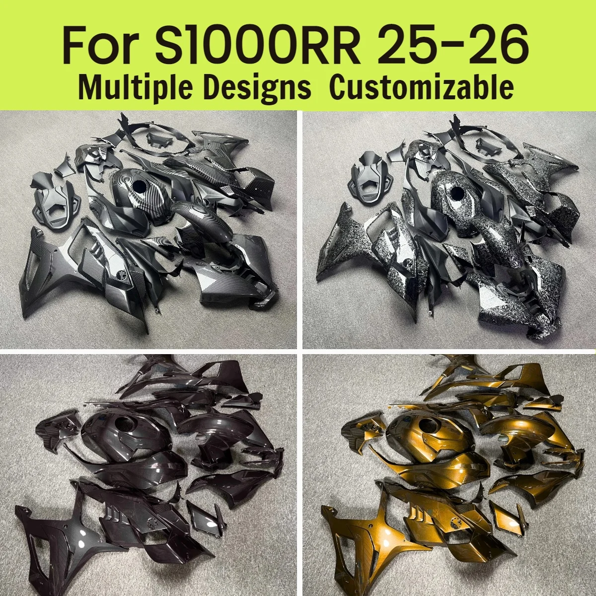 Verkleidungsset S1000RR 2025 2026 Carbonfaser Motorrad-Verkleidungskit Komplette Karosserieplastikteile für BMW S 1000RR 25 26 Image