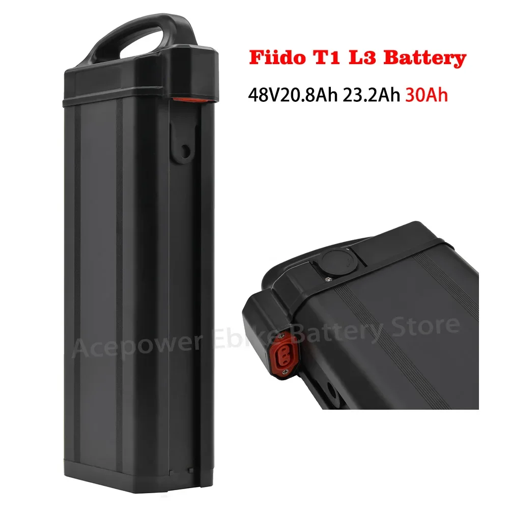 48V 20,8Ah 30Ah Elektrofahrradbatterie für Fiido T1 Pro FIIDO T2 Cargo Heybike Explore Vivi Z8 Ebike Batterie Akku Image