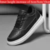 Neue Unsichtbare Höhenerhöhende Schuhe für Herren, 6CM-8CM-10CM Sportschuhe, Weiße Leder-Sportschuhe für Herren, Vergrößerte Größen 36-46