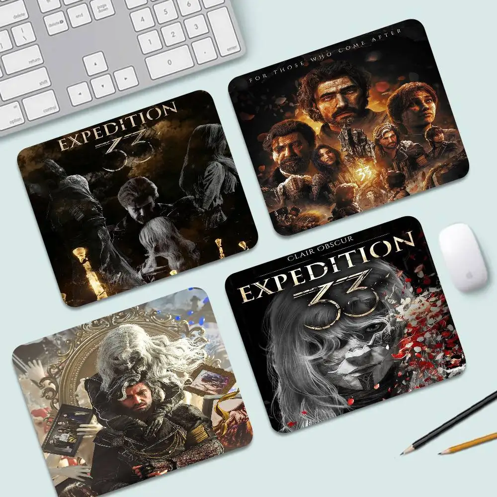 1 Stück Game Clair O-Obscur E-Expedition 33 PC Kleine Tastatur-Tischmatten Mauspad mit Verriegelungskante Gabinete Mausepad Computermatte Spiel Image