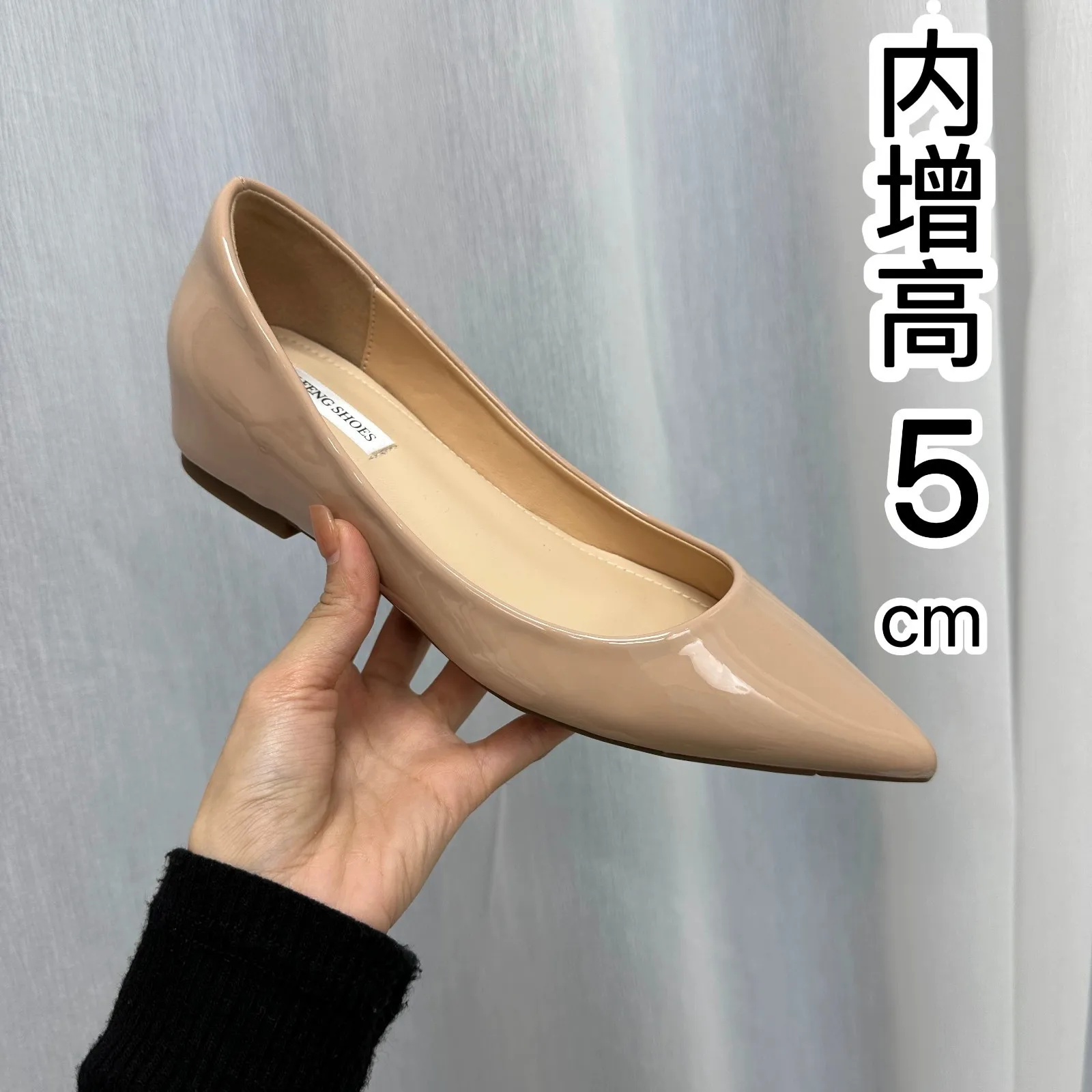 Luxus Temperament Frauen Schuh Sommer neue Französisch spitzen Leder Schuh einfache bequeme Einzels chuh Schaffell elegante niedrige Absätze