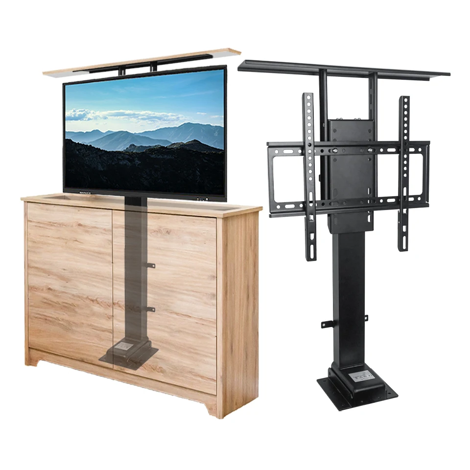 2026 Elektrischer Motorisierter TV-Lift mit Fernbedienung für Versteckte TV-Schränke Höhenverstellbar Automatisch für 32-85 Zoll Fernseher