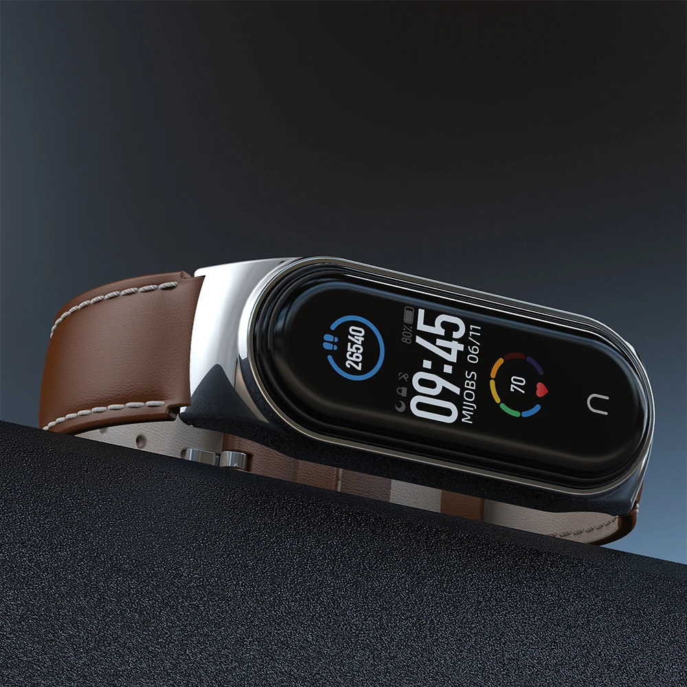 Für Mi Band 10 9 8 7 6 5 Strap Leder Für Xiaomi Mi Band 9 Armband Miband 8 7 6 5 Armbänder Neue Stil Strap Mijobs Design Image