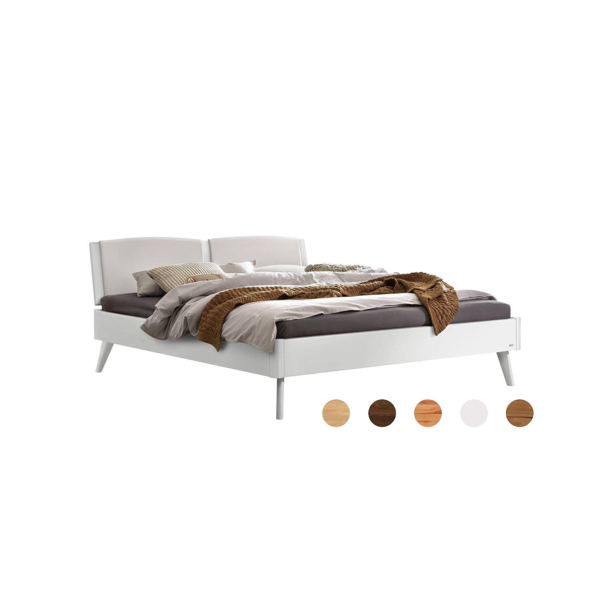 Hasena »Fabro« MDF, Kopfteil gepolstert 200x200 cm / Weiss deckend, lackiert / 25 cm Image