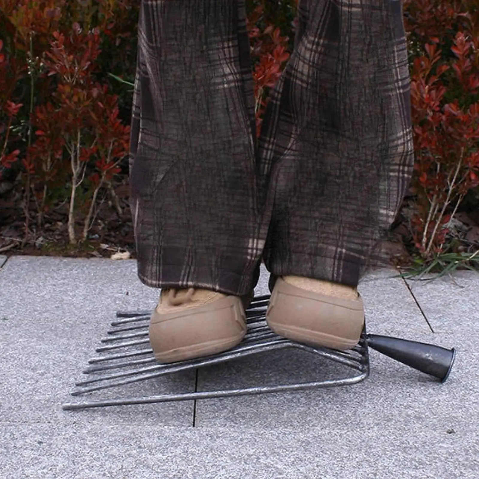 Fourche à herbe en acier robuste avec tête de rechange, outil à main pour le jardinage et le nettoyage des fossés agricoles