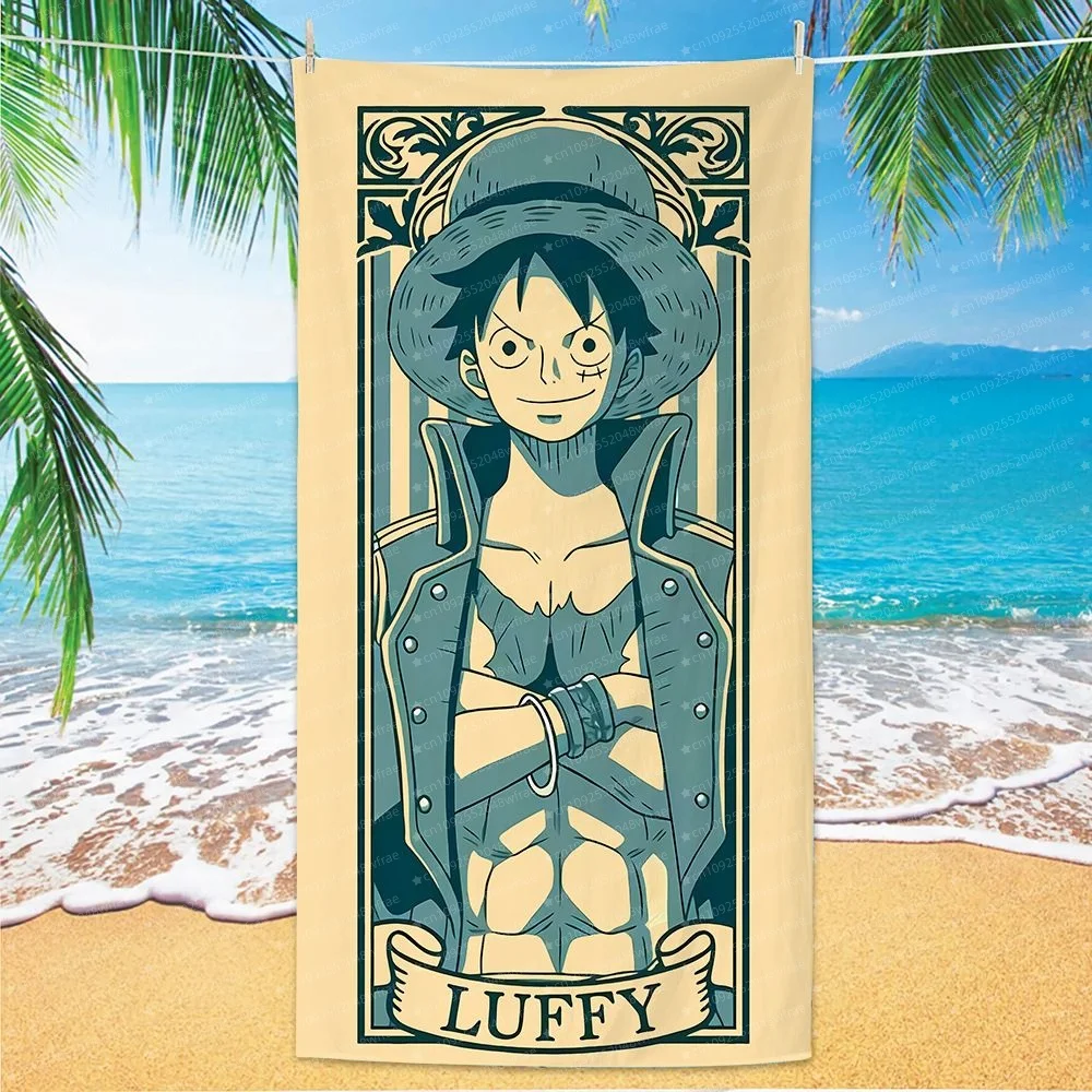 One Piece Monkey D. Luffy Strandtuch, Exklusive Limitierte Auflage für Anime-Fans Piraten-Thema Badetuch für Strand, Pool & Badezimmer Image
