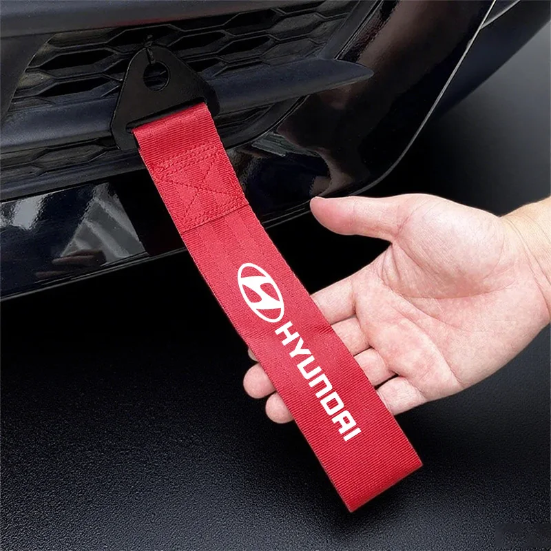 Nylon Auto Abschleppgurt Abschleppstangen Anhänger Seile Haken Zubehör für Hyundai Logo Elantra Kona i10 i20 i30 ix25 ix35 Tucson N Line Image