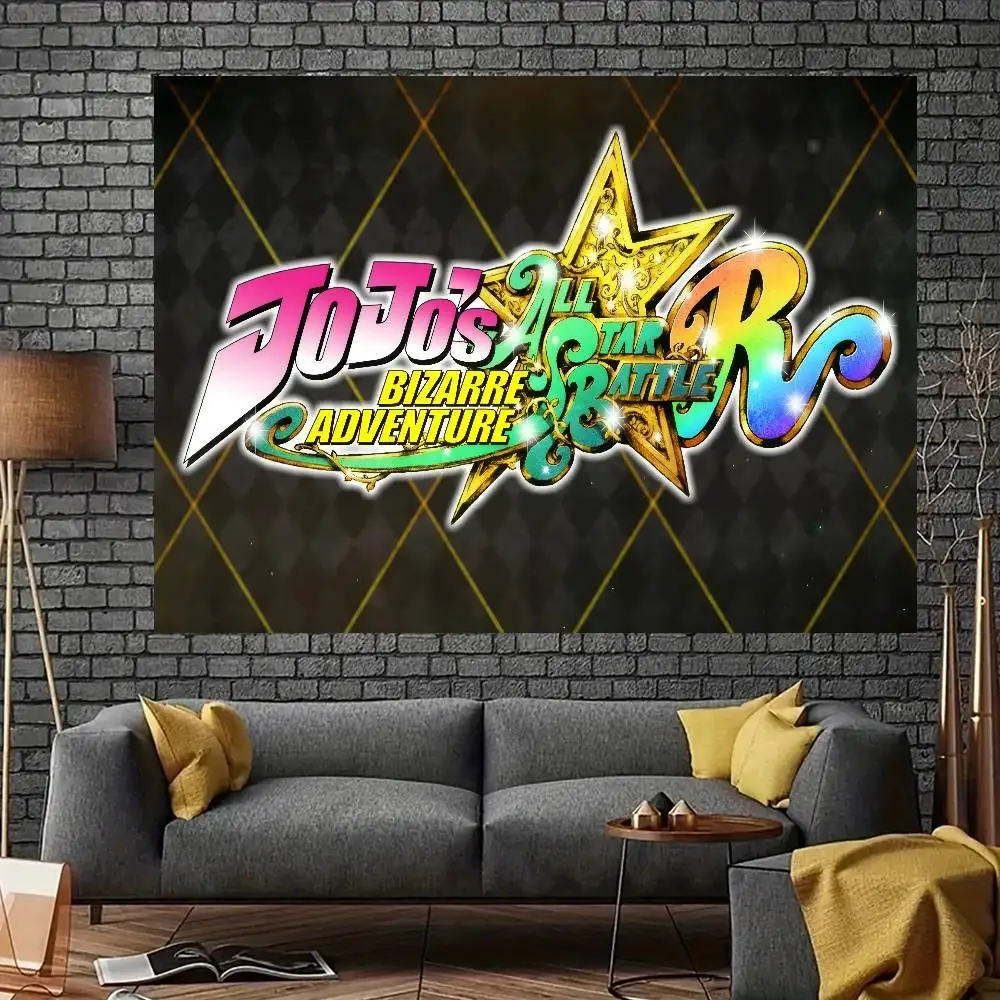Japanischer Anime JoJo's Bizarre Adventure Geburtstags-Hintergrund-Dekorationen für Zuhause, Innen- und Außenbereich, Party-Zubehör Image