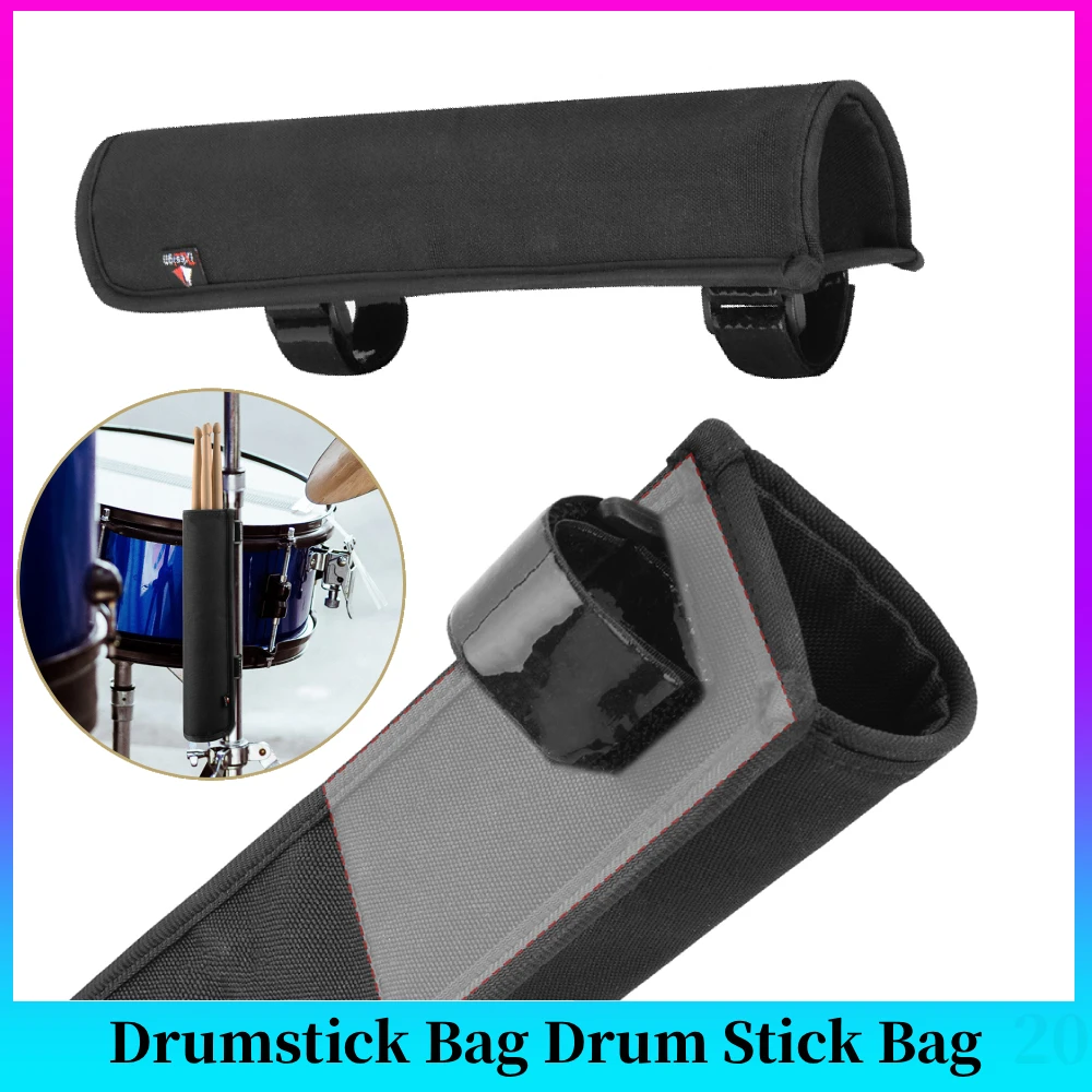 Trommelstock-Aufbewahrungstasche Nylon-Trommelstockhalter Trommelstocktasche für Drumsticks Schlägel Trommelzubehör Image