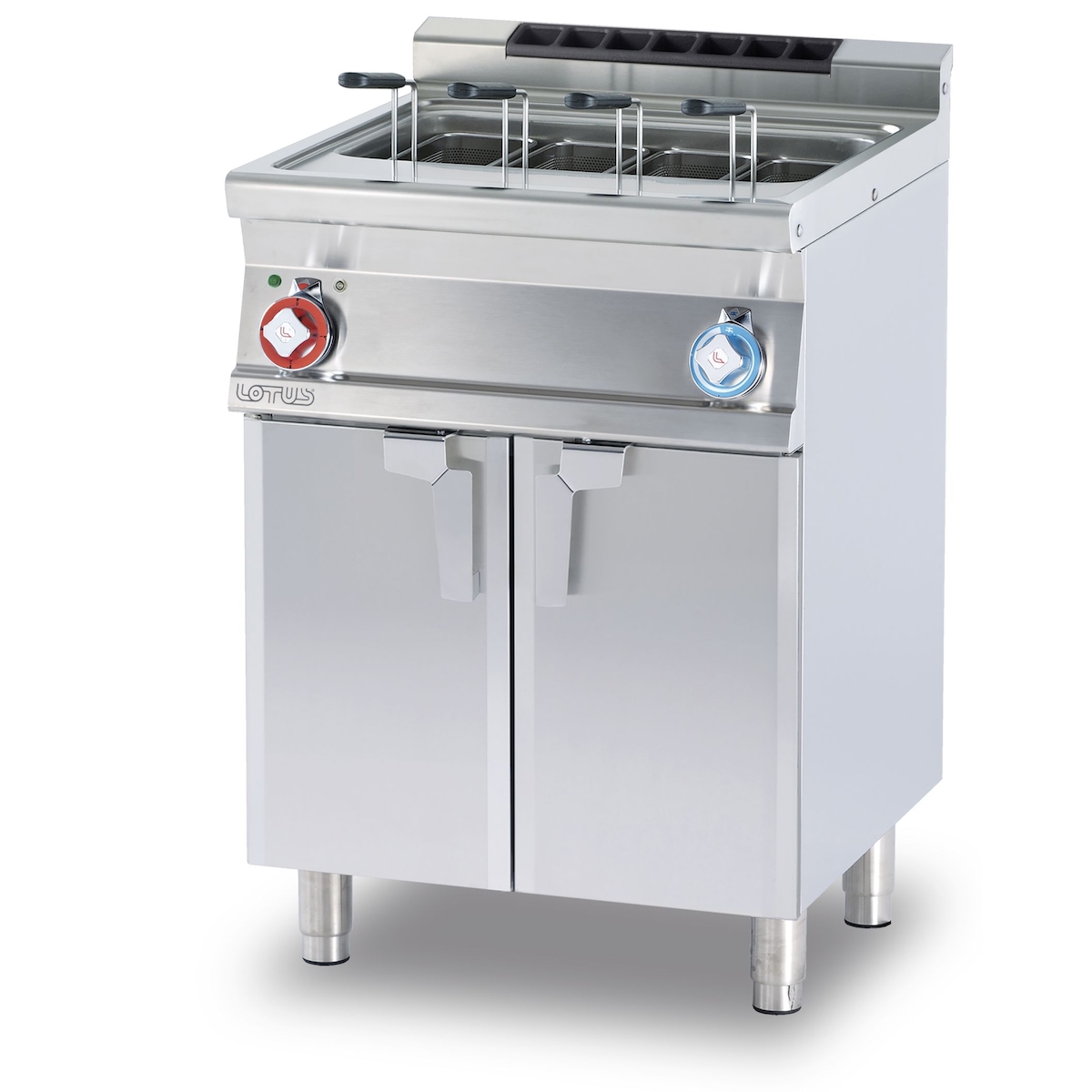 Redcook Dreiphasiger elektrischer Pastakocher 1 Becken 40 l, Wasserhahn, Edelstahlgehäuse, Maße 60x70,5x90 cm, Modell CP-76ET Image