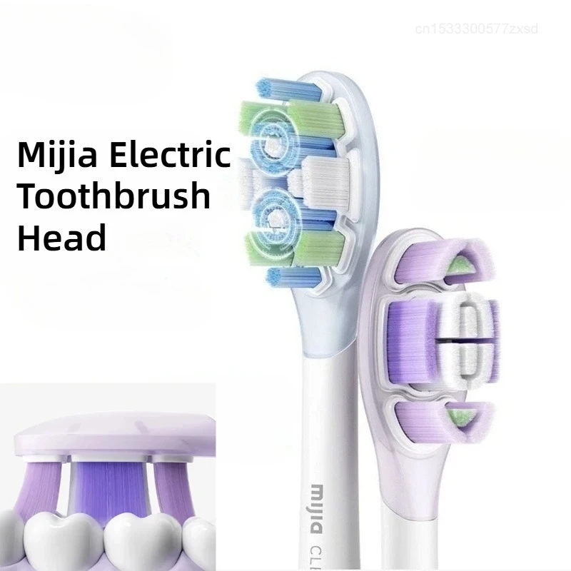 Original Mijia Elektrische Zahnbürste Bürstenkopf für Mijia Sonic Vibration Elektrische Zahnbürste Pro Ersatzbürstenköpfe 3 Stück Image
