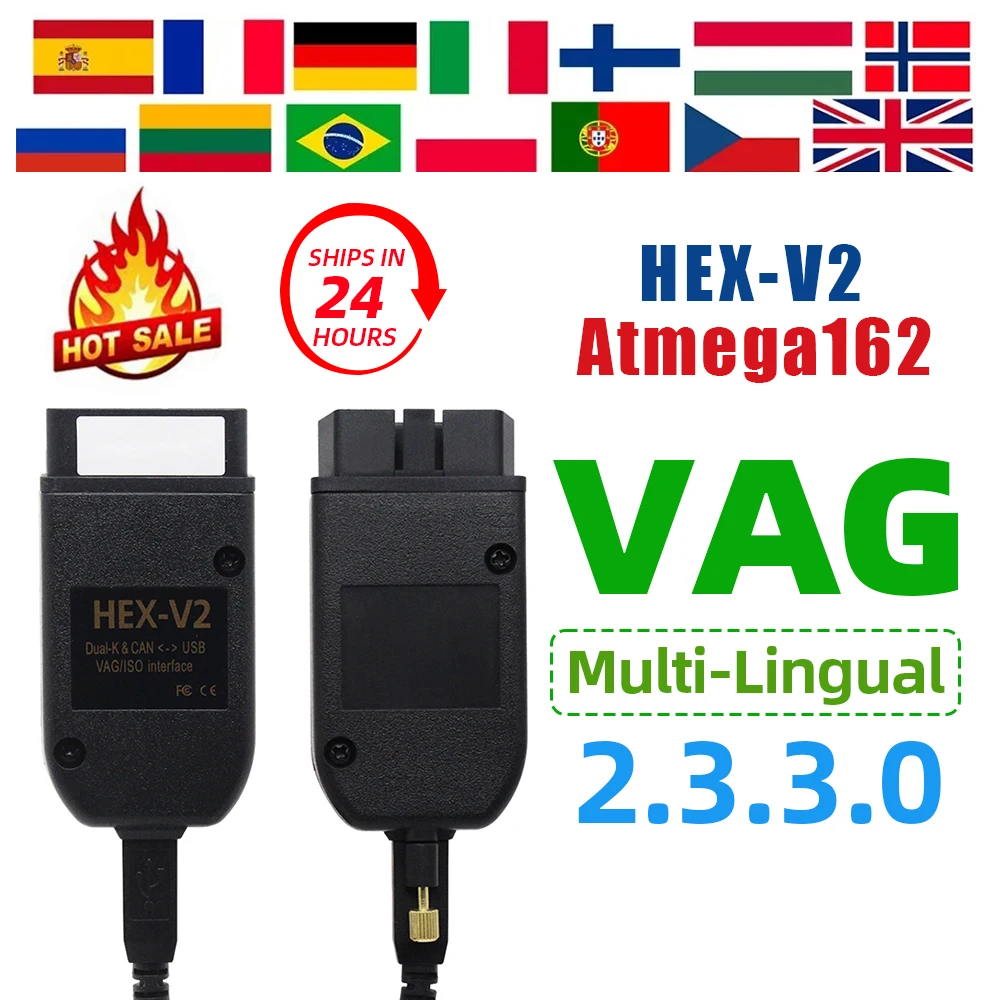 2025 VCDS VAGCOM-Schnittstelle VCDSCAN HEX V2 Update 23.3.3 FÜR VW Für AUDI Skoda Seat Mehrsprachiges Auto Autocom Diagnosetools Image