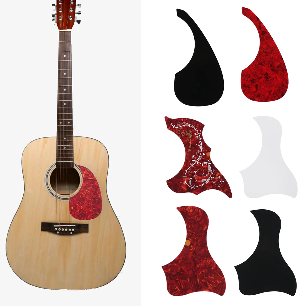 1PC Professional Komma/Hummingbird Form Gitarre Aufkleber Schlagbrett Selbst-Adhesive Aufkleber Für Folk Akustische Gitarre Zubehör Image