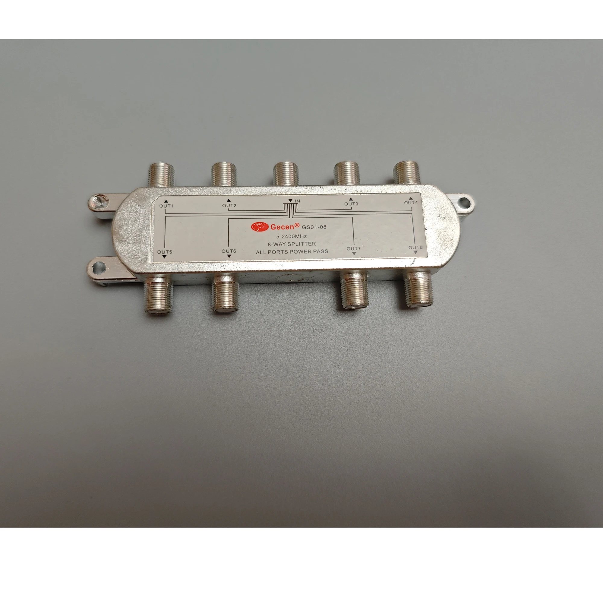 8-Port-Satellit DVB-S2 Signalverteiler 1 In/Out 5-2400 MHz TV-Front-End-Systemgerät Image