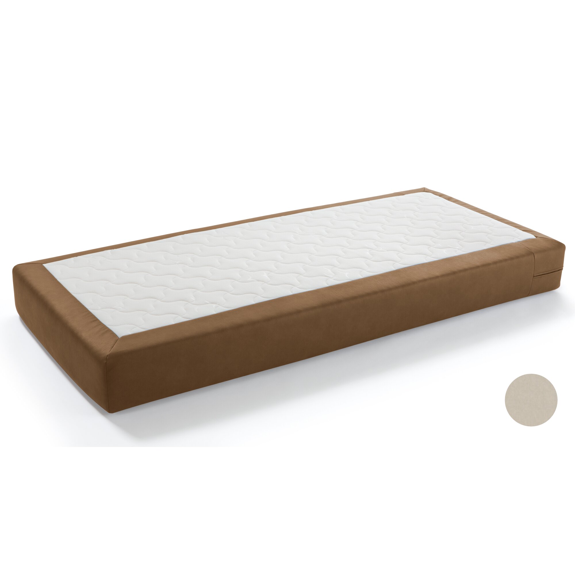 Hasena Boxspring Taschenfederkern-Matratzen Opalin Tex 160x200 cm / Ranch grit / H2/H2