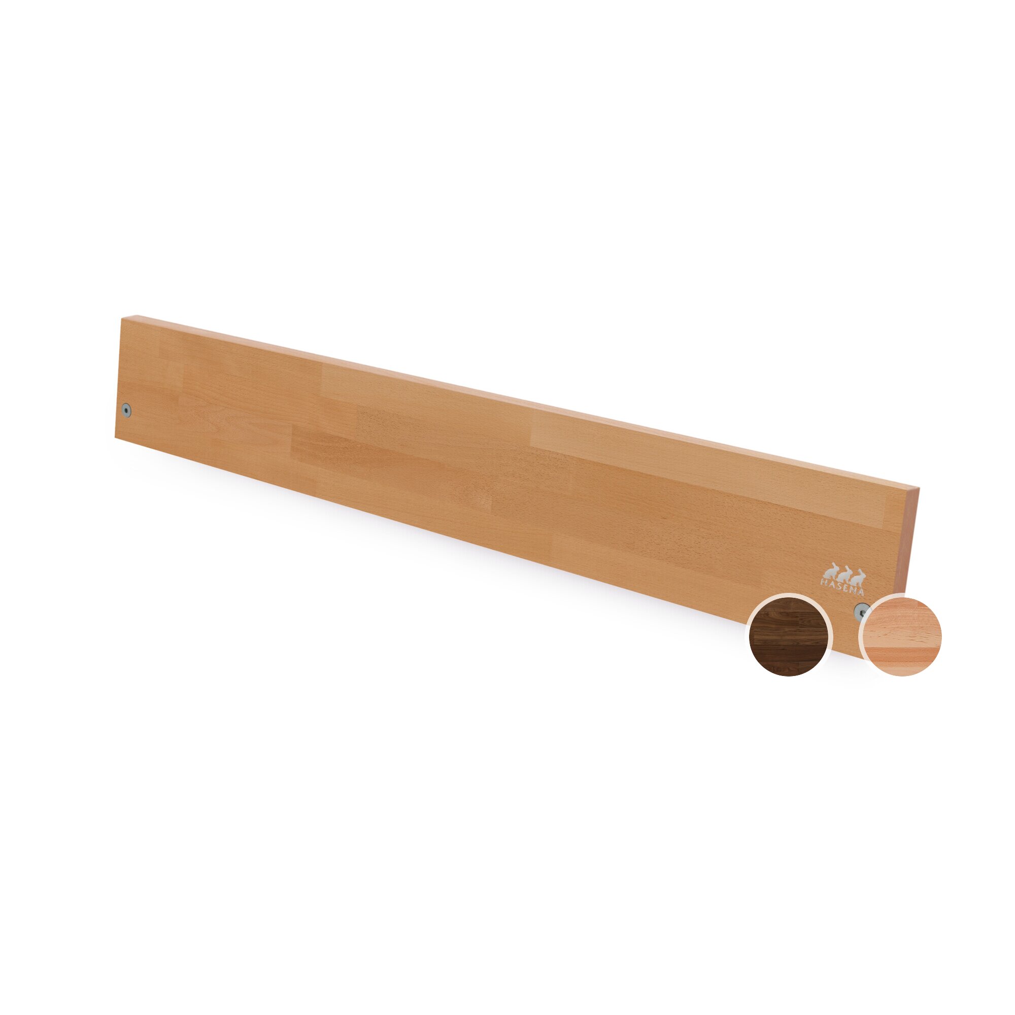 Hasena »Cemiano« Bett MDF, Kopfteil gepolstert 100x200 cm / MDF weiss deckend, lackiert / Kitana beige / 30 cm
