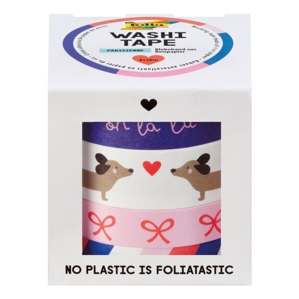 folia Washi-Tape »Parisienne« 4 Rollen Image