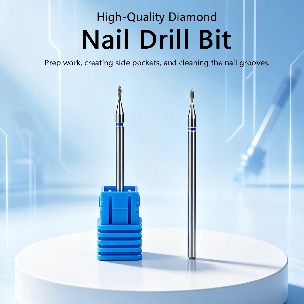 Diamant-Fräser-Set für Maniküre und Pediküre, Zubehör für elektrische Nagelmaschinen, Nagelbit-Bürste, Fräser-Werkzeug Image