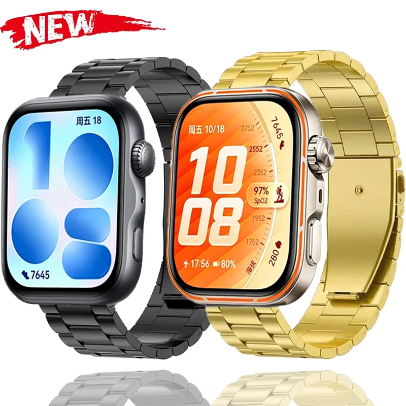 Metallarmband für Huawei Watch Fit 5 4 3 Band Edelstahl Komfortables Armband Huawei Watch Fit 5 4 Pro Fit 4 3 Gurt Image