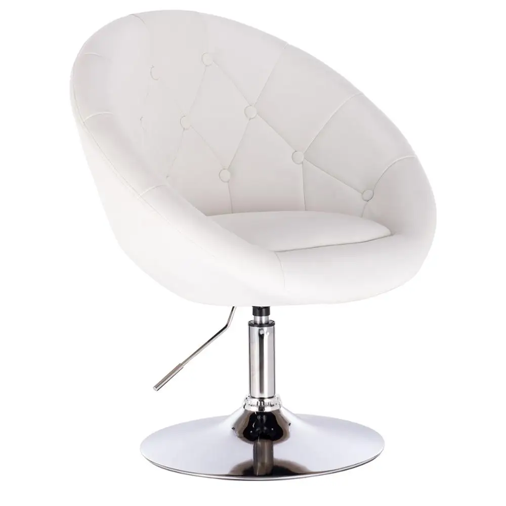 WOLTU Barhocker, Barstuhl aus Kunstleder und Samt mit Armlehne, stufenlose Höhenverstellung, Lounge-Stuhl für Zuhause, Küche, Büro